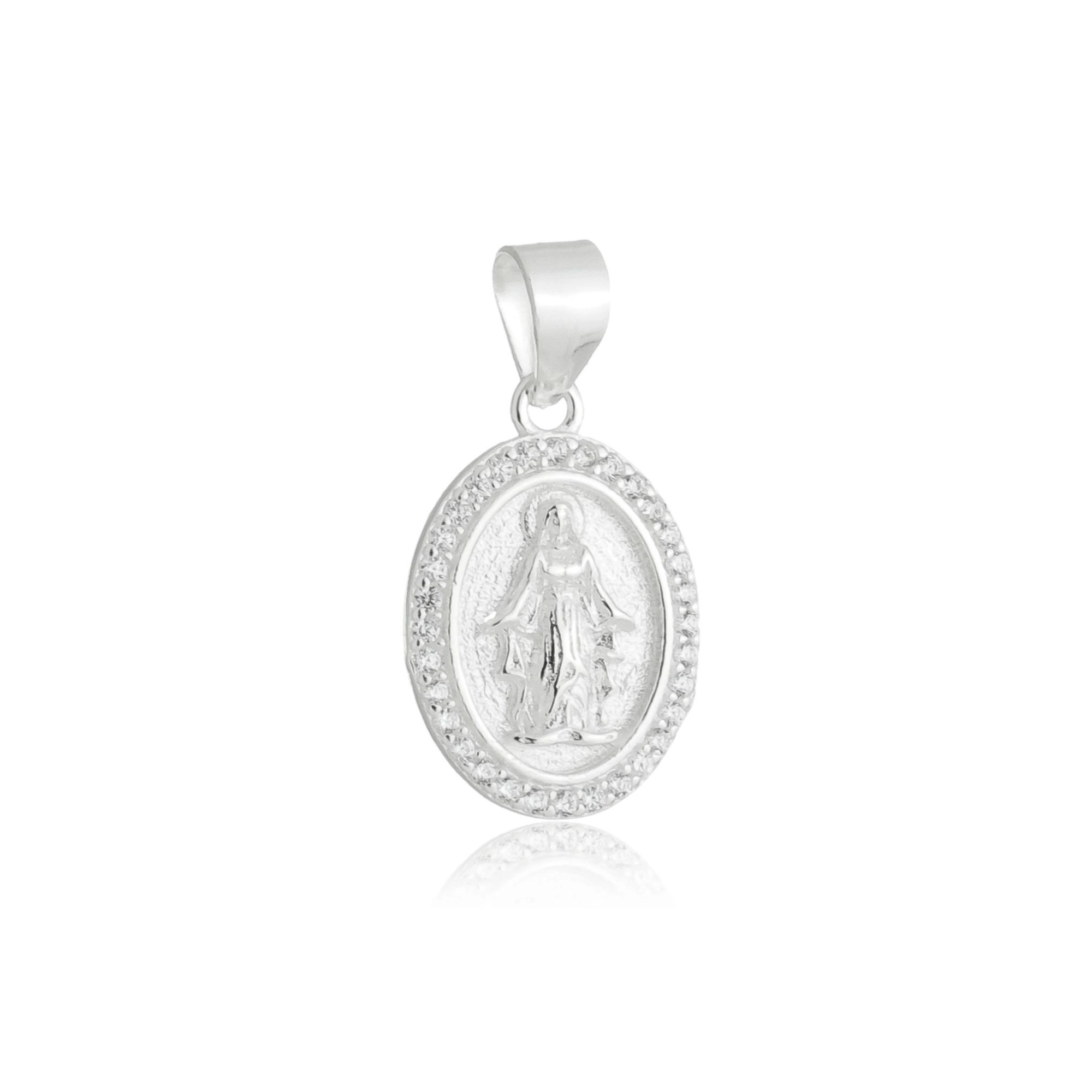 Pingente Prata Nossa Senhora das Graças Prata 925