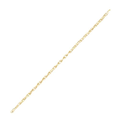 Pulseira Ouro 18k Elo Oval 18cm 2.50 gramas