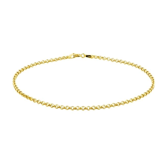 Pulseira Ouro 18k Elo Português 17cm 1.60 Gramas