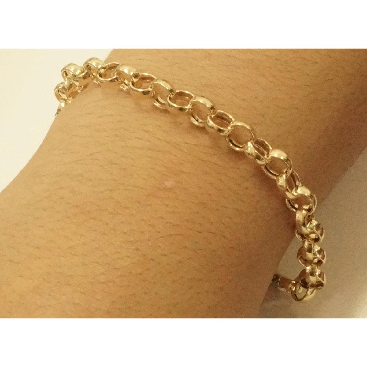 Pulseira Ouro 18k Elo Português 20cm 4.65 gramas