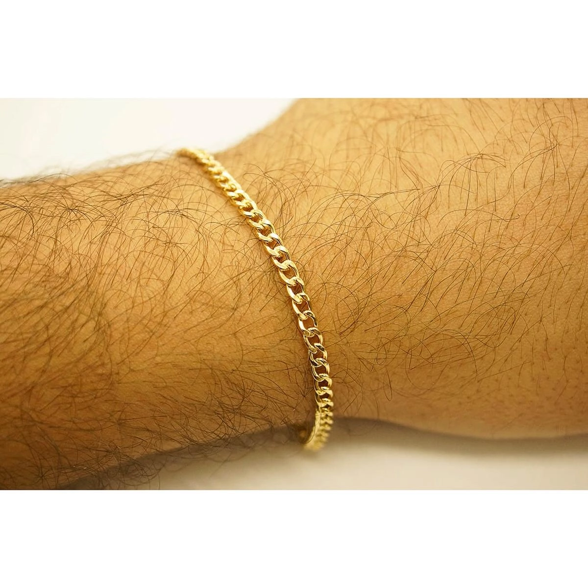 Pulseira Ouro 18k Grumet Oca 20cm 2.50 Gramas