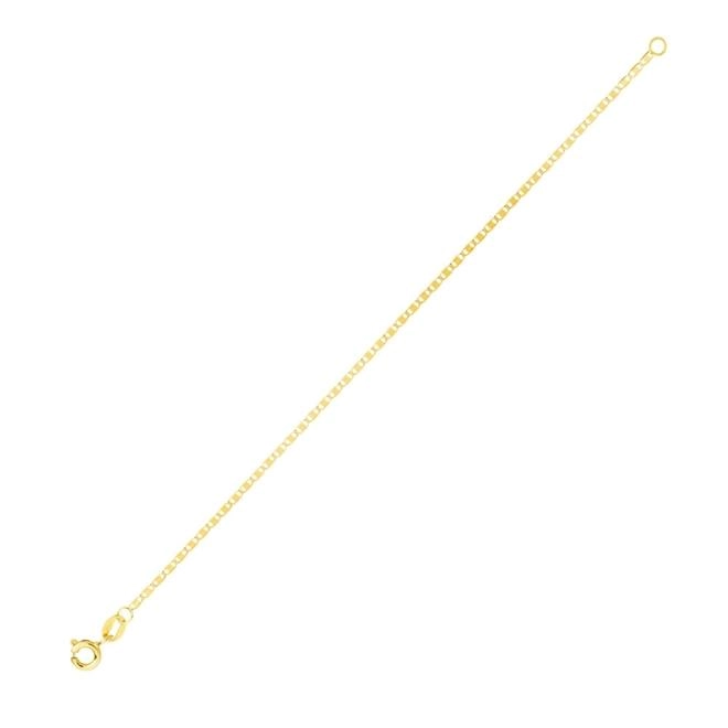 Pulseira Ouro 18k Piastrine 19cm 0.65 gramas