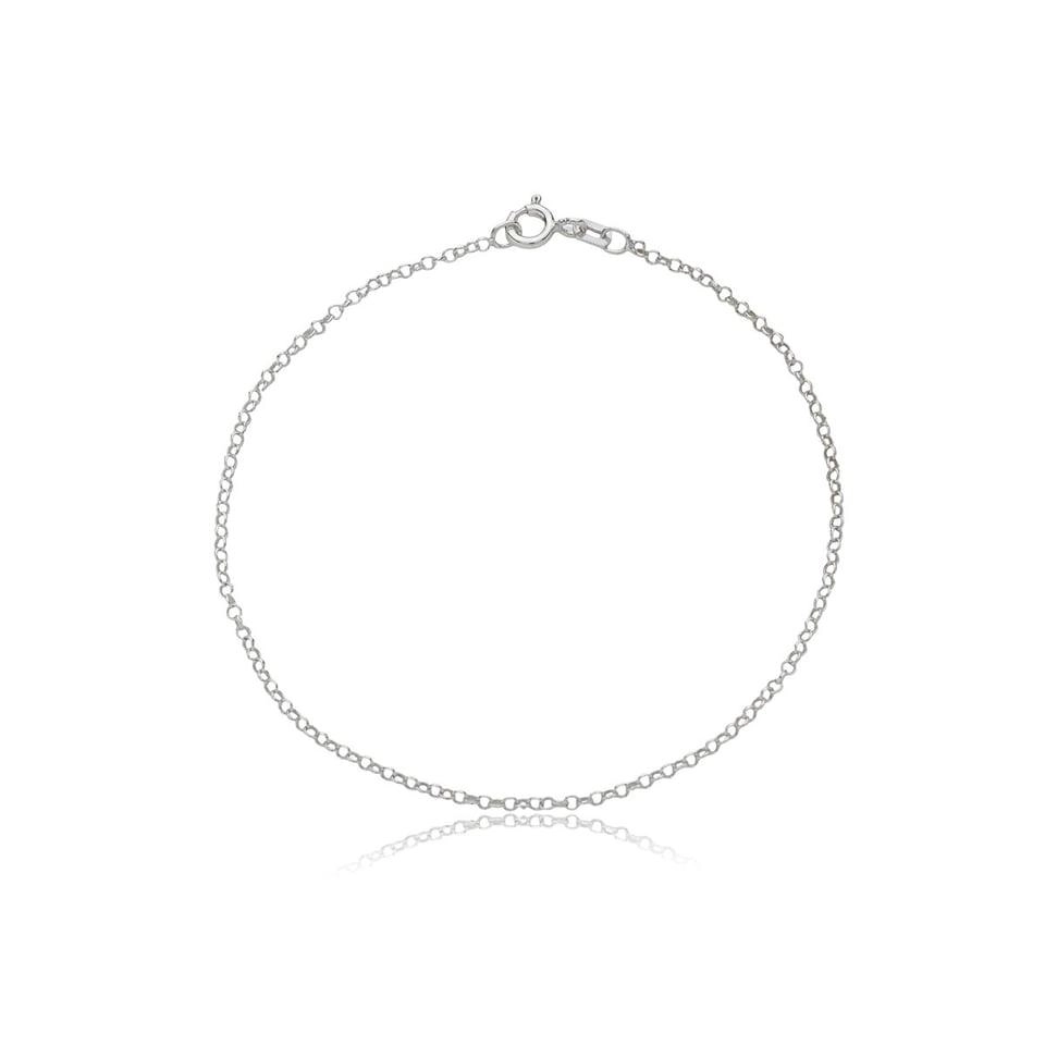 Pulseira Prata 925 Elos Curtos 1.50mm 18cm