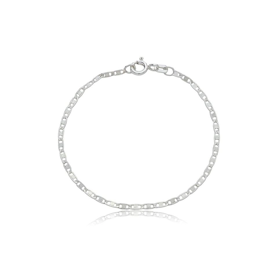 Pulseira Prata 925 Piastrine 1.60mm 13cm Infantil
