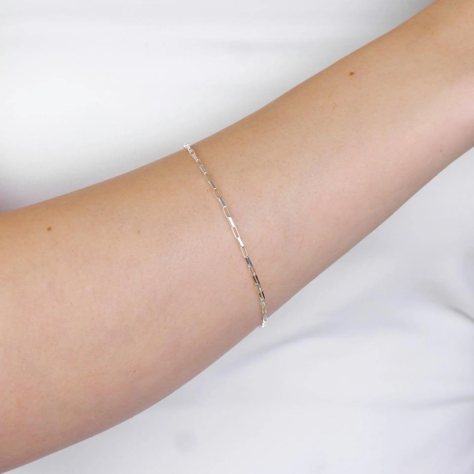 Pulseira Prata 925 Veneziana Longa 1.50mm 18cm 