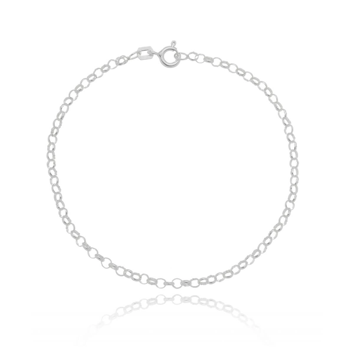 Pulseira Prata Elo Português 17cm Prata 925