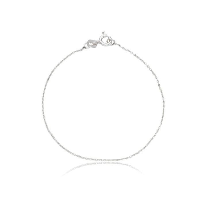 Pulseira Prata Elos Curtos 15cm 1.0mm Prata 925